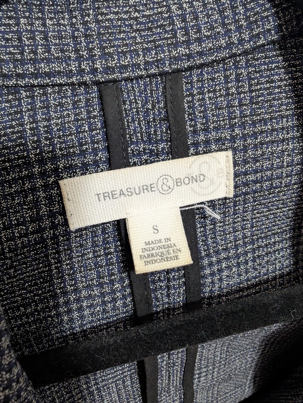 Treasure & Bond - Navy & Black Tweed Jacket